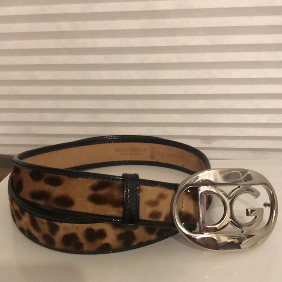 Dolce & Gabbana Accessories - Dolce & Gabbana belt with heavy silver buckle